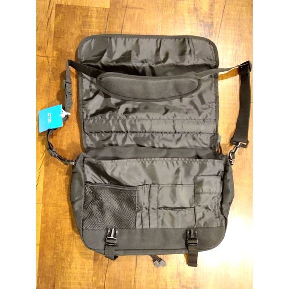 Port & Company Basic Expandable Briefcase Luggage Bag Black - Picture 6 of 13